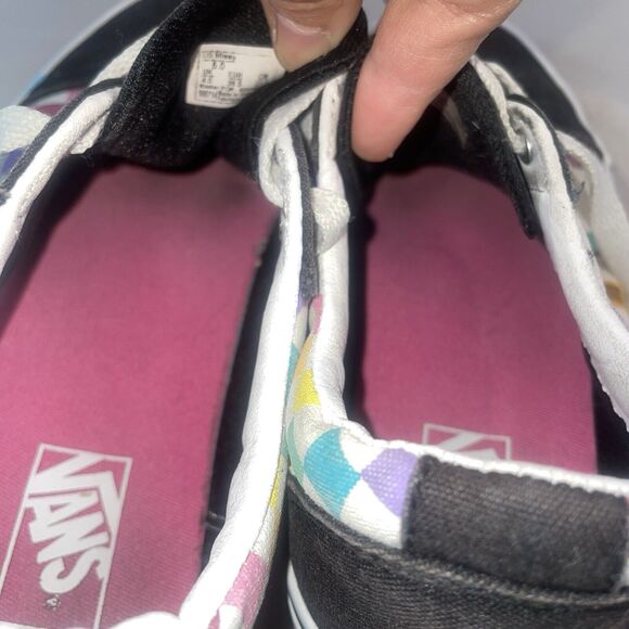 Vans Old Skool Checkerboard Rainbow Shoes Low Top Womens Size 5 Sneakers Skate - Picture 7 of 8